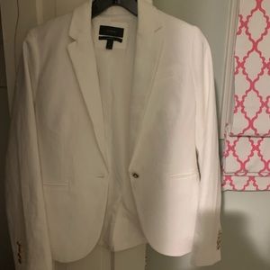 Jcrew summer white linen blazer